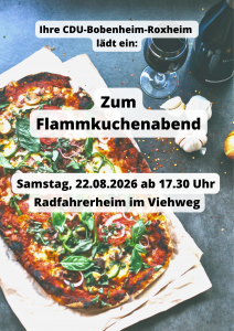 Flammkuchenabend @ Radfahrerheim Bobenheim